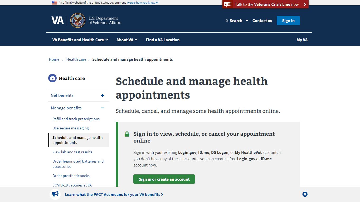 Schedule And View VA Appointments Online | Veterans Affairs